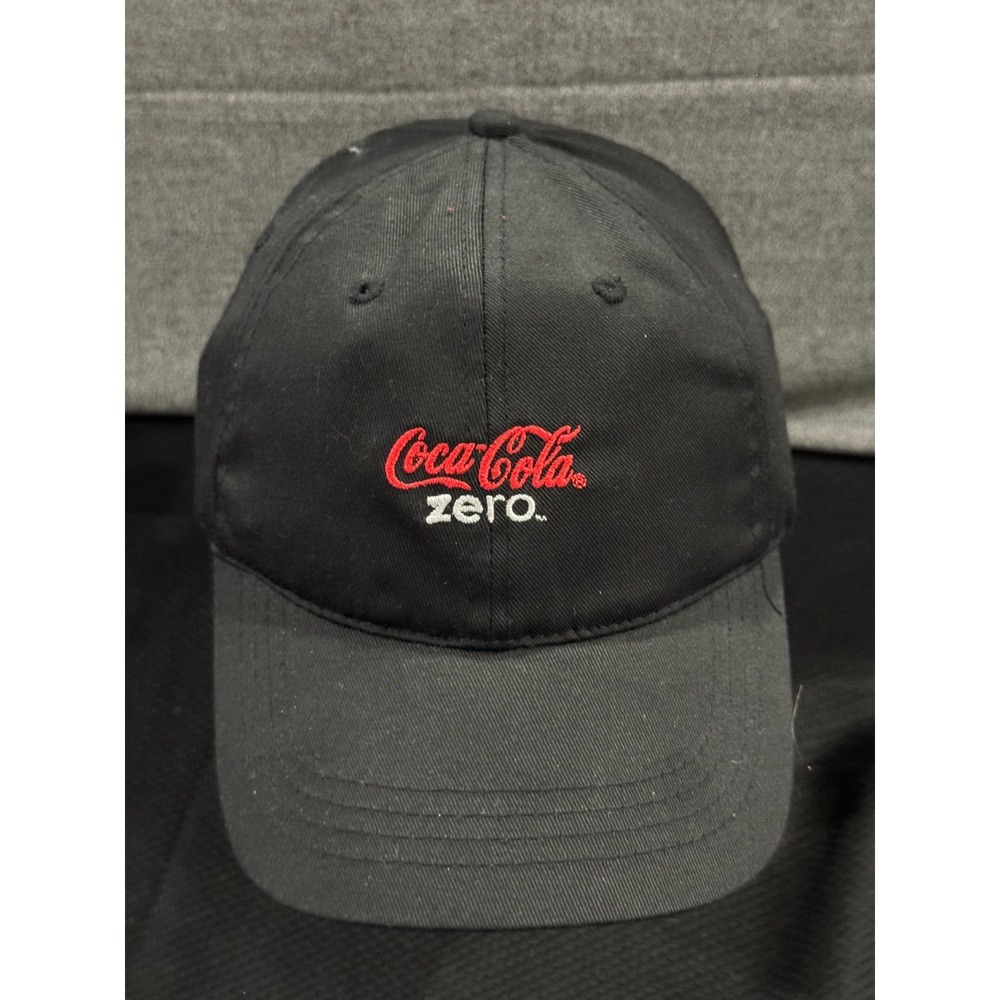 American Needle Baseball‎ Cap Men's One Size Black Coca-Cola Zero Logo Dad Hat